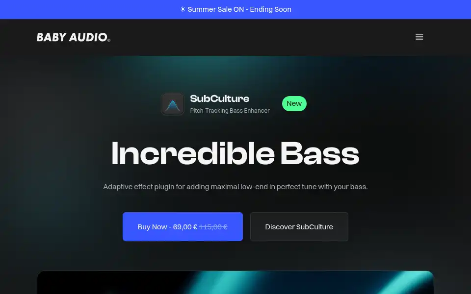 Screenshot of babyaud.io
