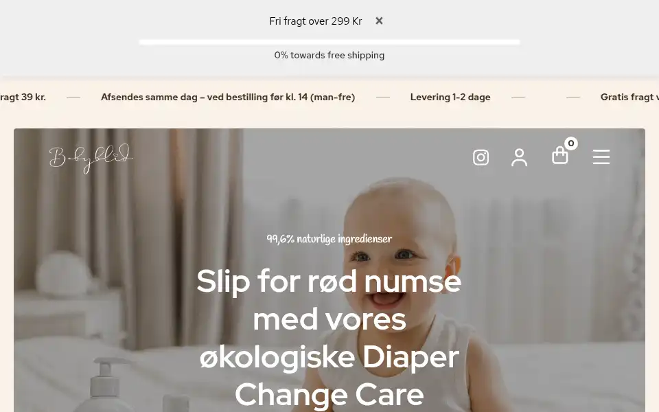 Screenshot of babyblid.dk