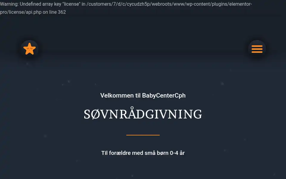 Screenshot of babycentercph.dk