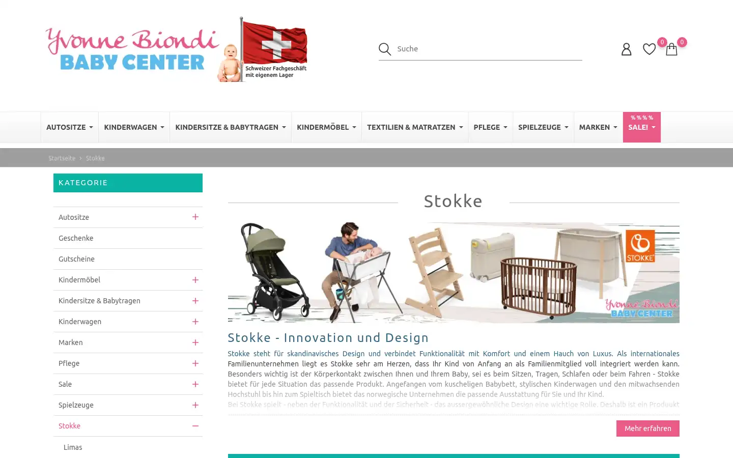 Screenshot of babycenterschweiz.ch