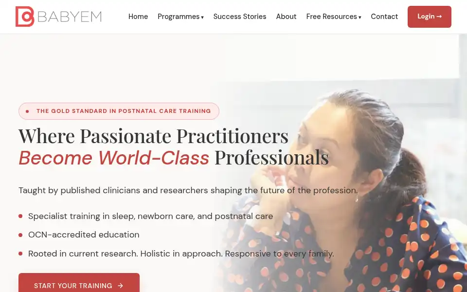 Screenshot of babyem.co.uk