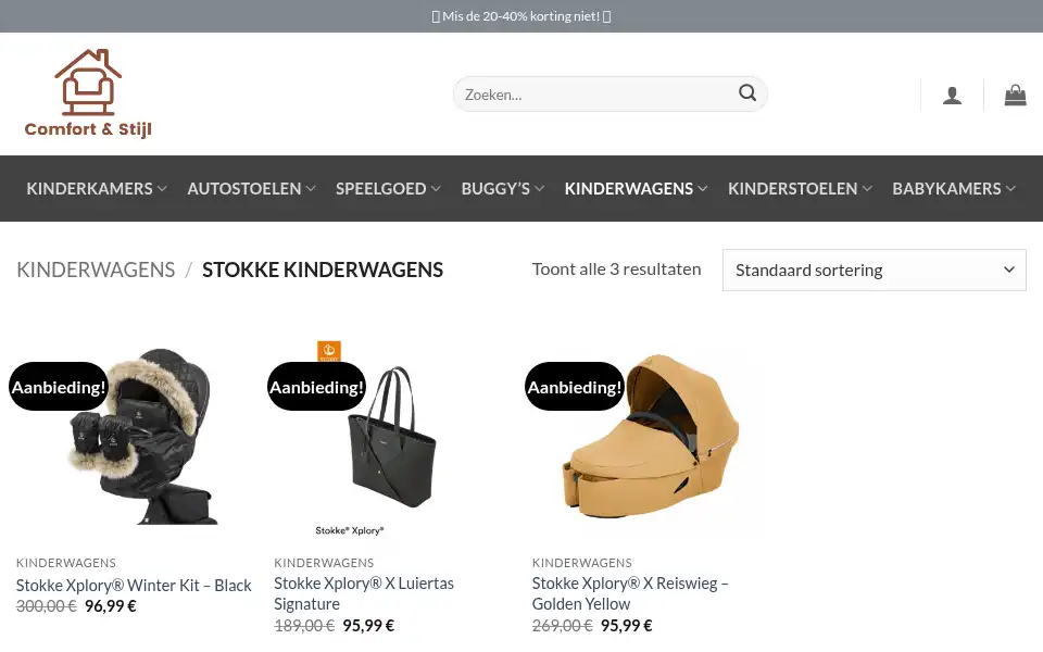 Screenshot of babyland-nl.com