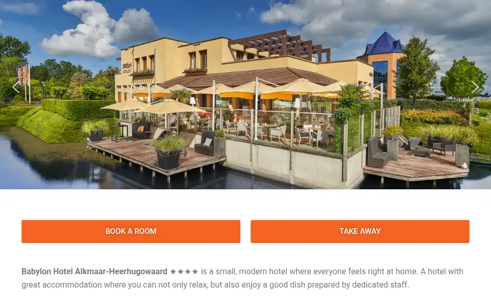 Screenshot of babylonhotel.nl