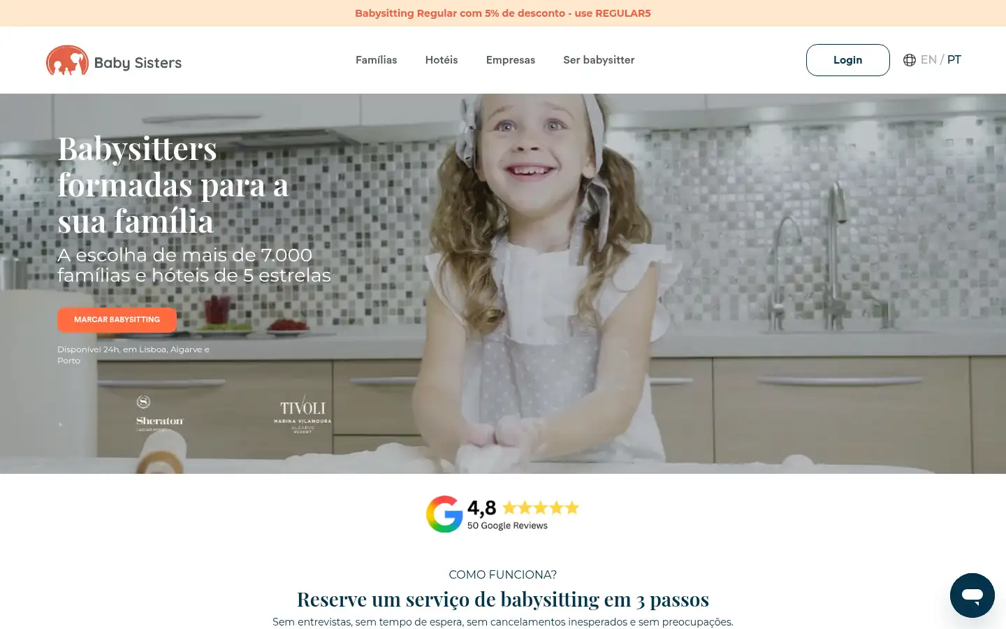 Screenshot of babysisters.pt