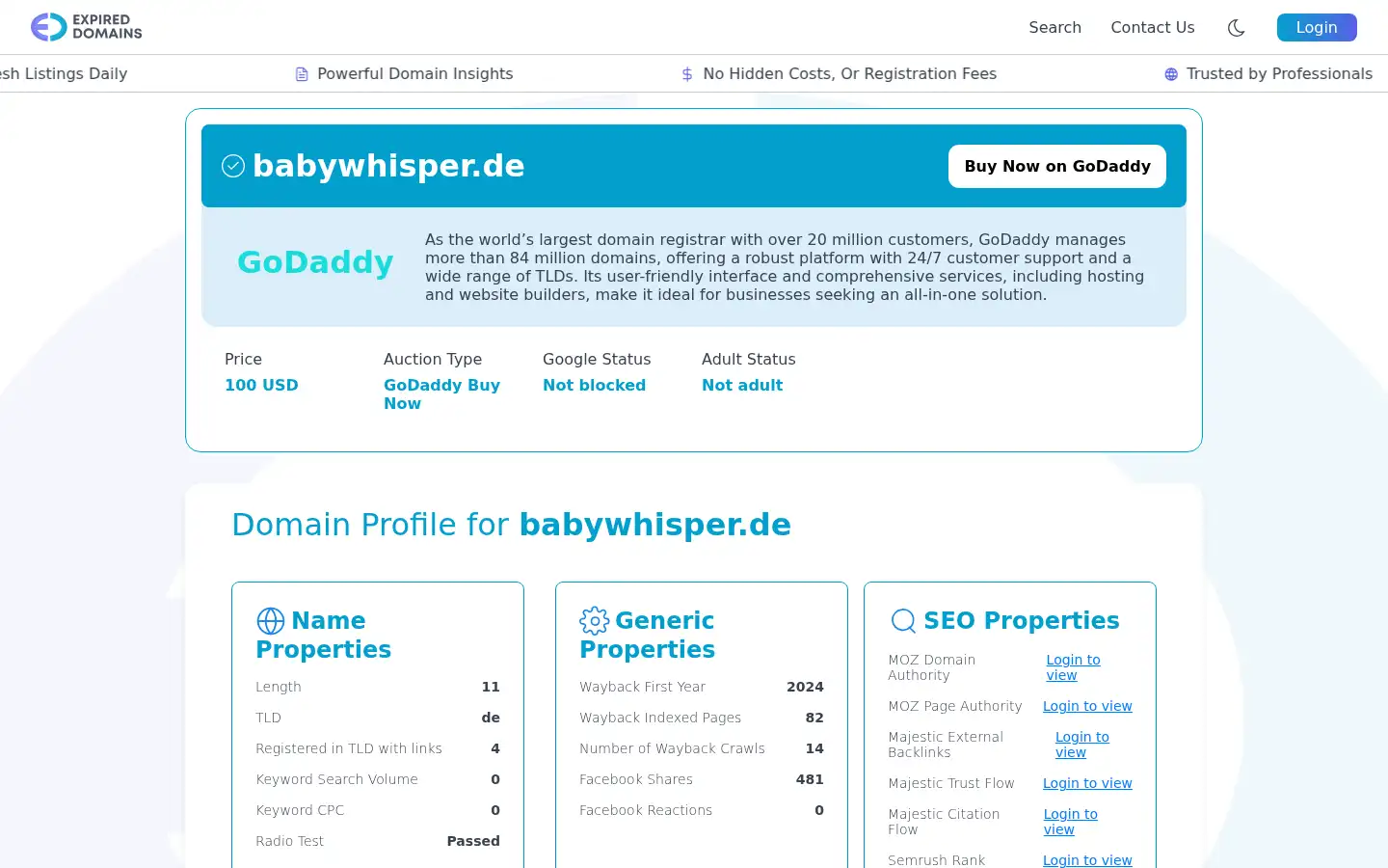 Screenshot of babywhisper.de