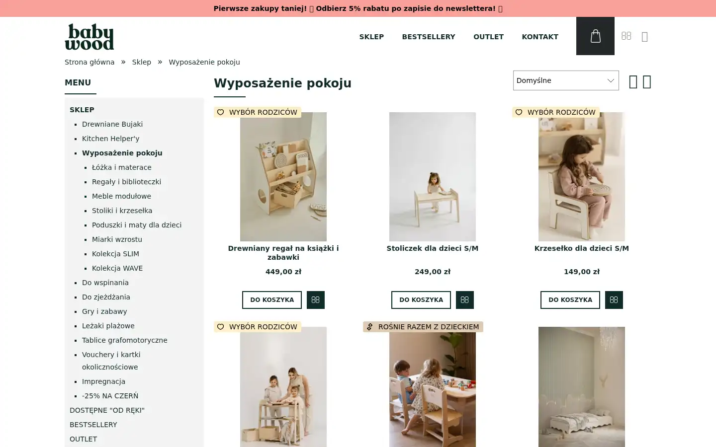 Screenshot of babywood.pl