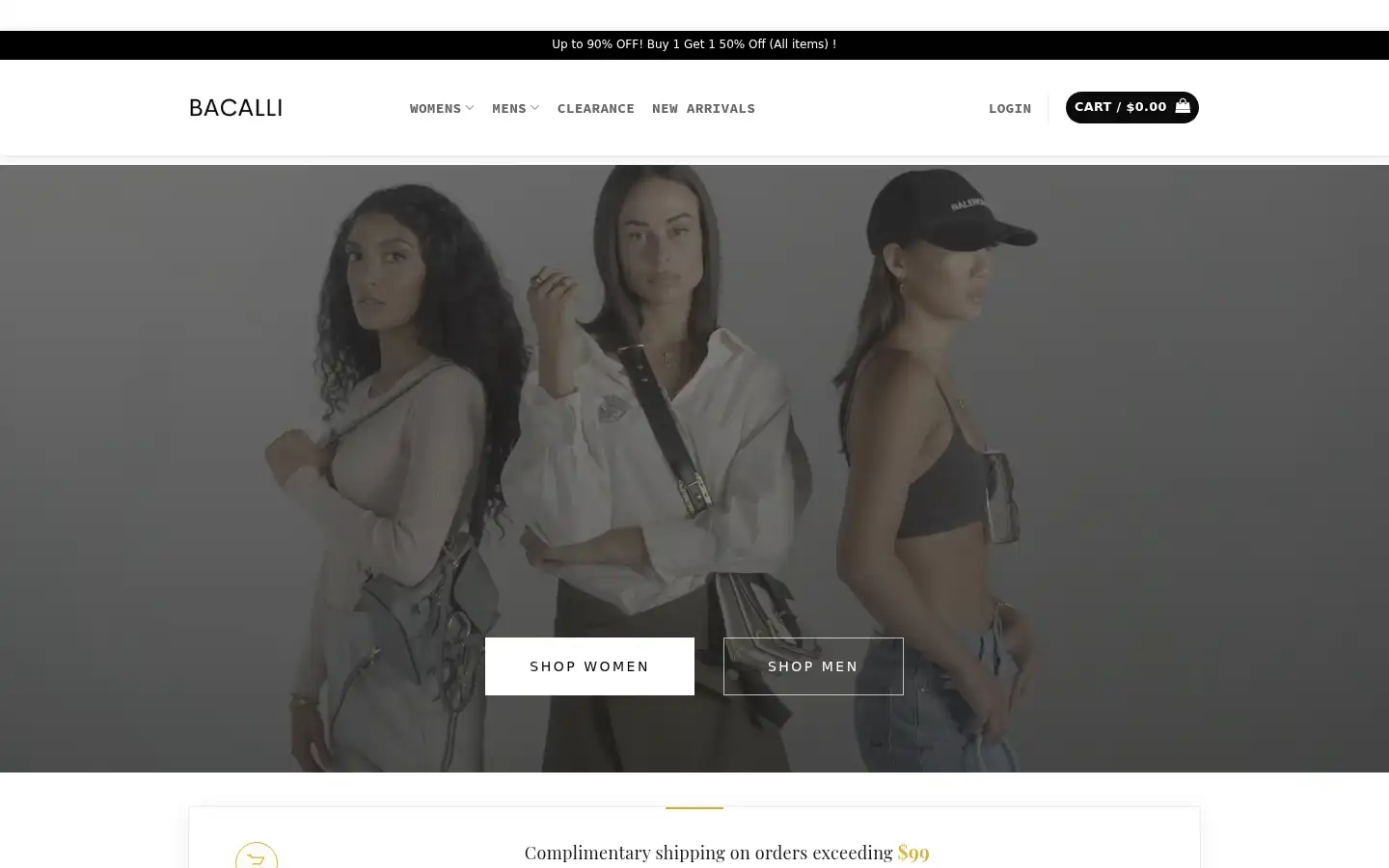 Screenshot of bacalli.com