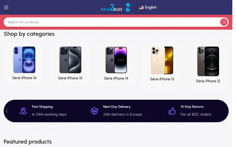 Screenshot of back2buzz.be