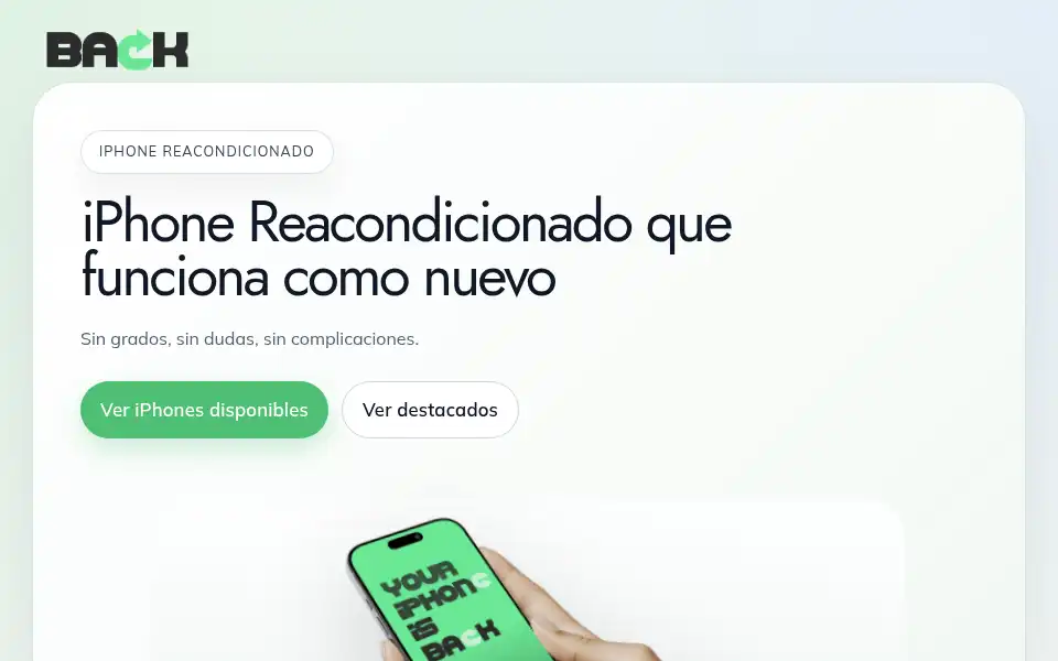 Screenshot of backiphone.com