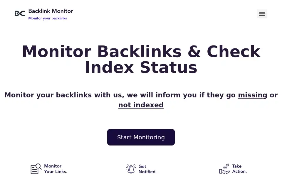 Screenshot of backlinkchecker.info