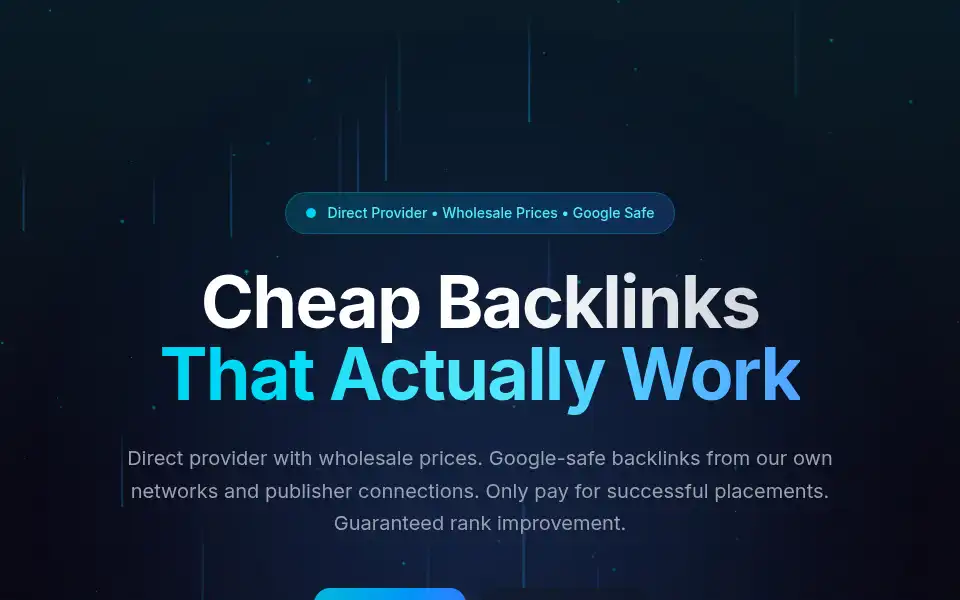 Screenshot of backlinksagency.com