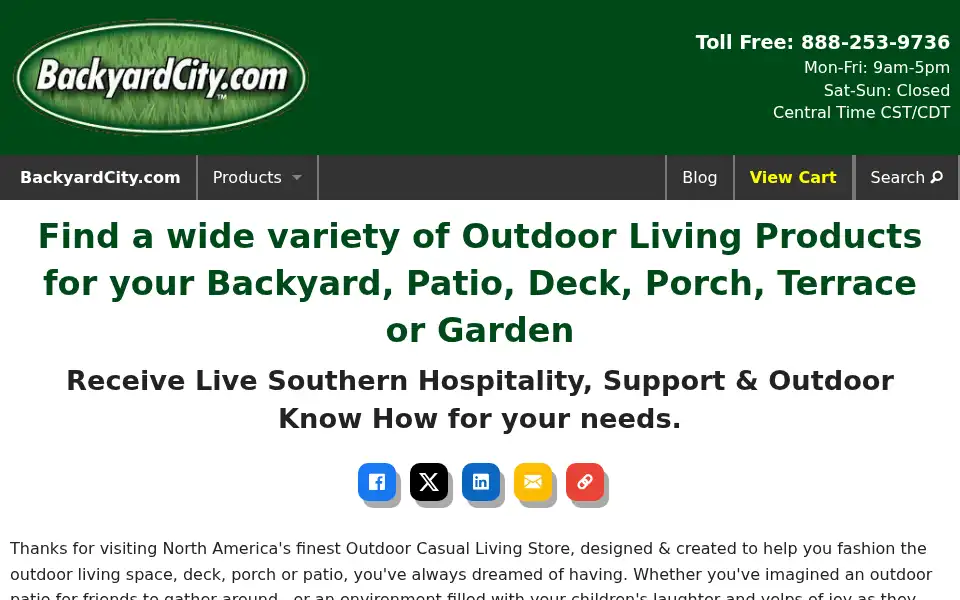 Screenshot of backyardcity.com
