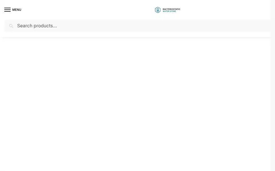 Screenshot of bacteriostaticwaterstore.com