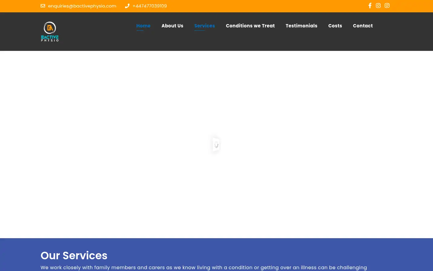 Screenshot of bactivephysio.com