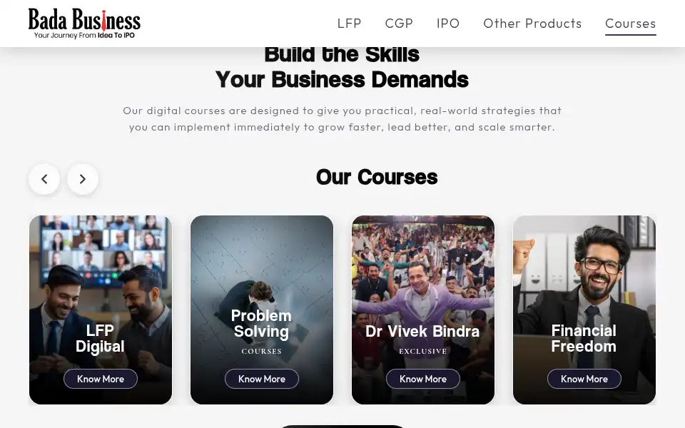 Screenshot of badabusiness.com