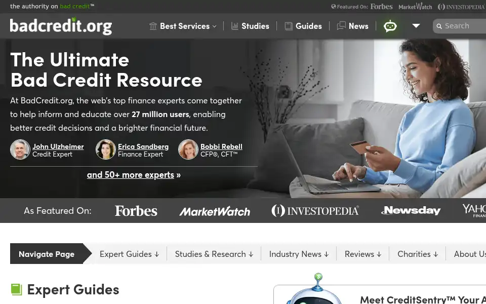 Screenshot of badcredit.org