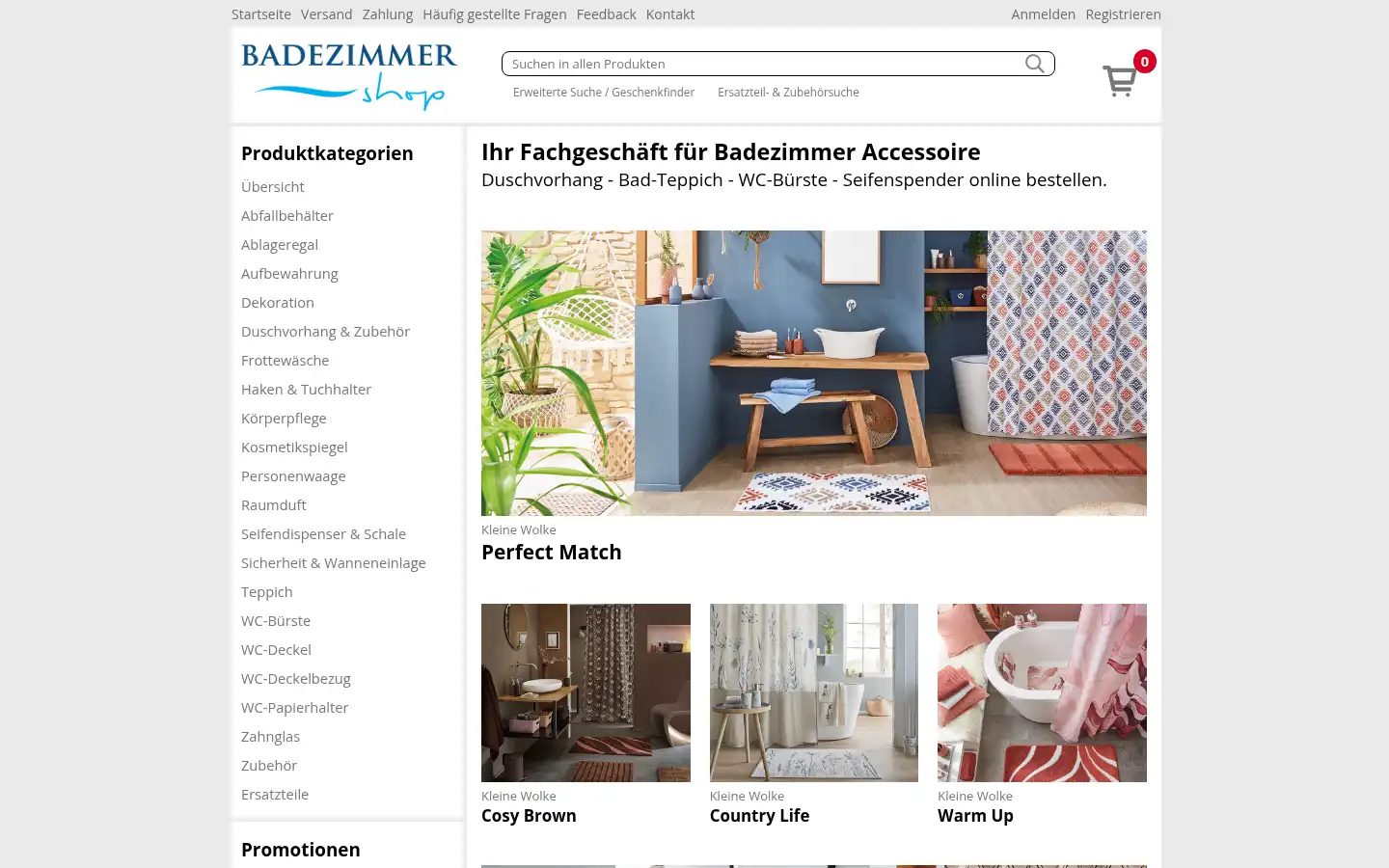 Screenshot of badezimmer-shop.ch