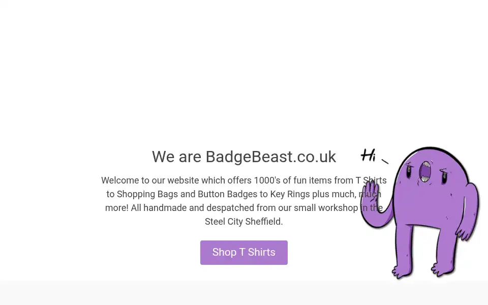 Screenshot of badgebeast.co.uk