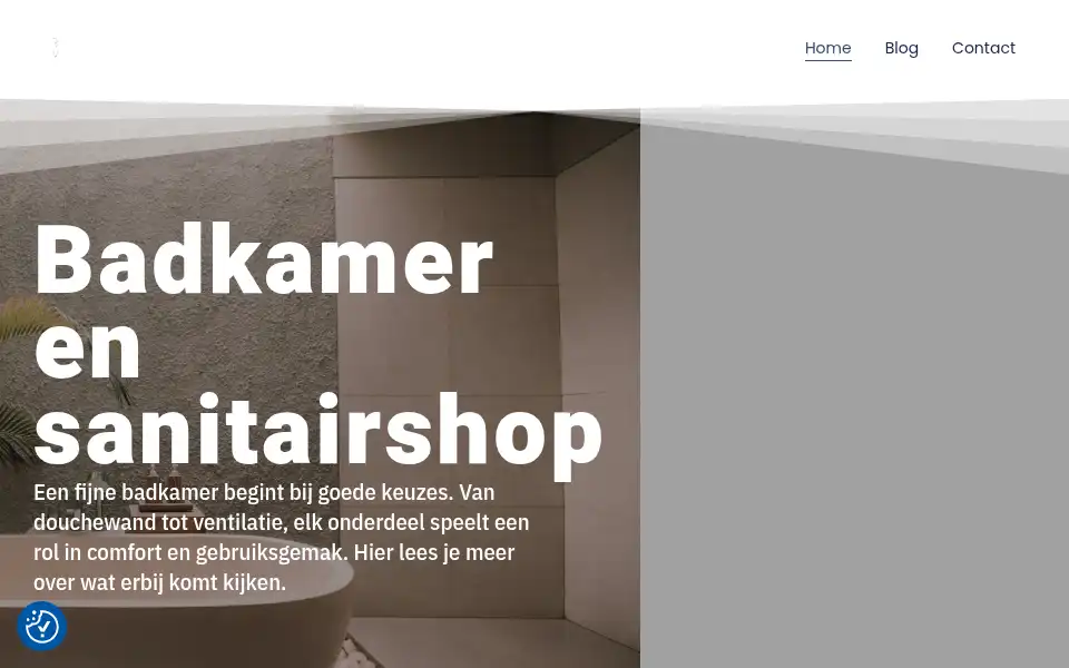 Screenshot of badkamerensanitairshop.nl