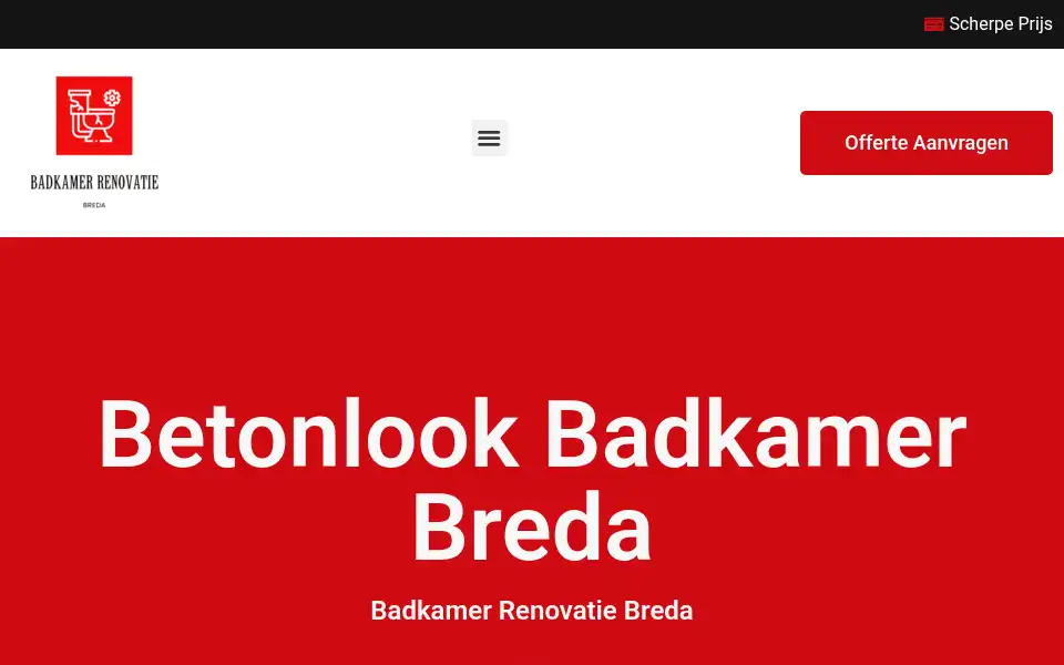 Screenshot of badkamerrenovatiebreda.net