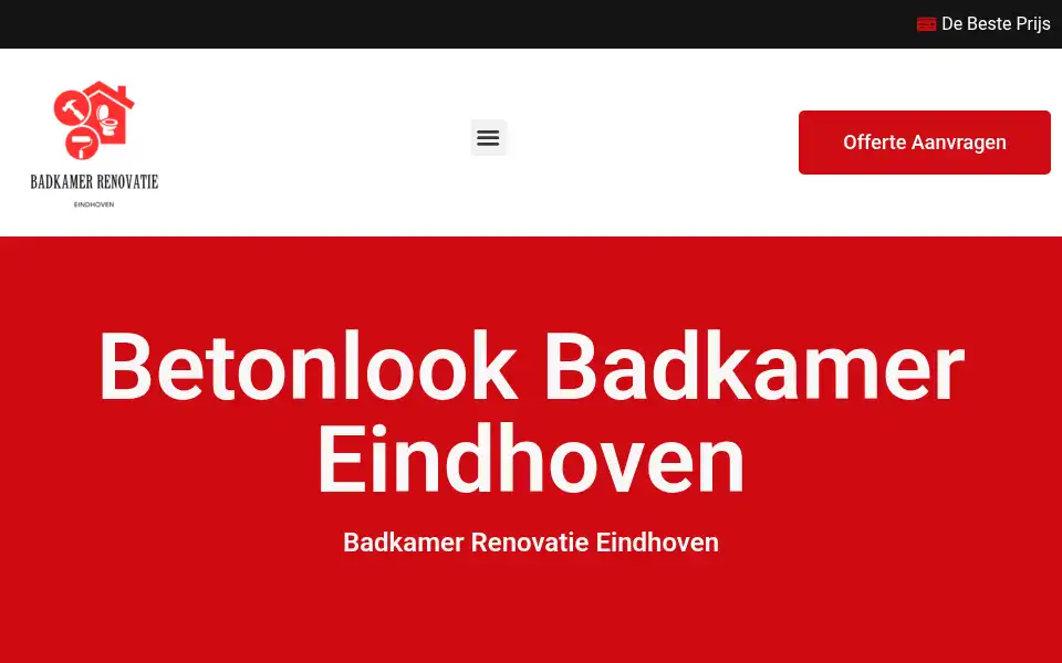 Screenshot of badkamerrenovatieeindhoven.com