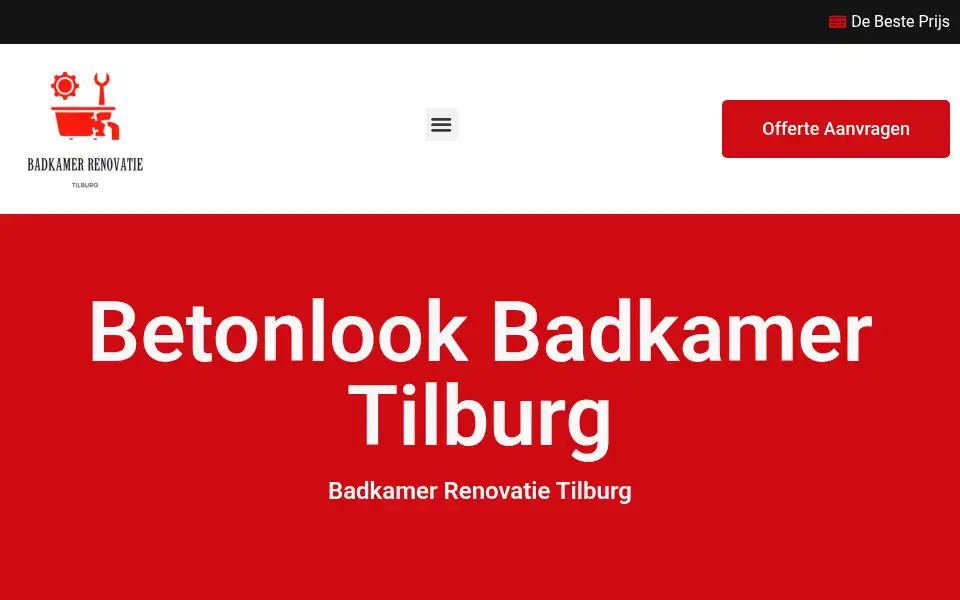Screenshot of badkamerrenovatietilburg.com