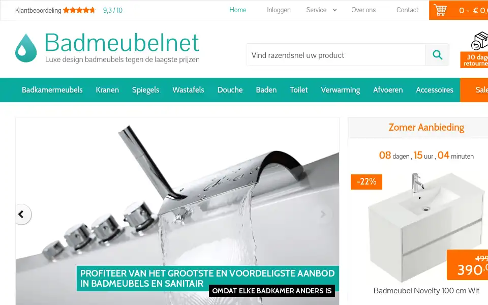 Screenshot of badmeubelnet.nl