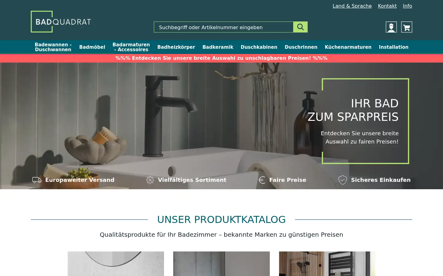Screenshot of badquadrat.de