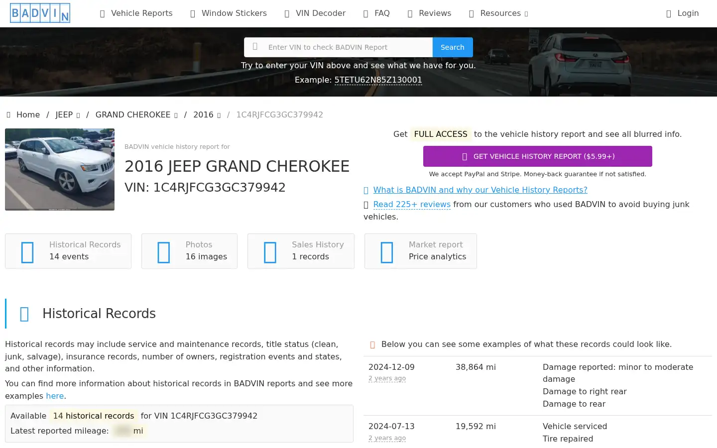 Screenshot of badvin.org