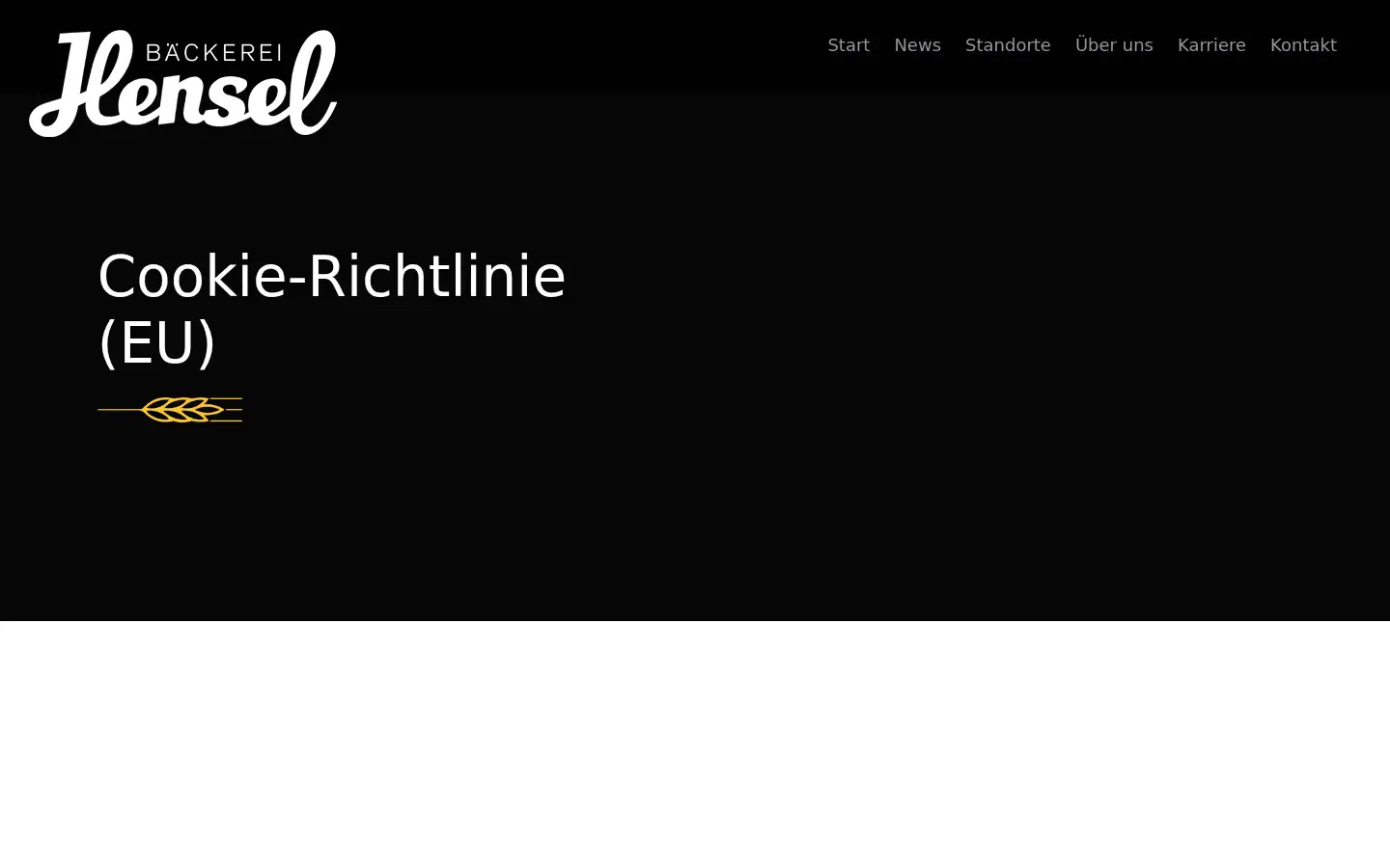 Screenshot of baeckerei-hensel.de