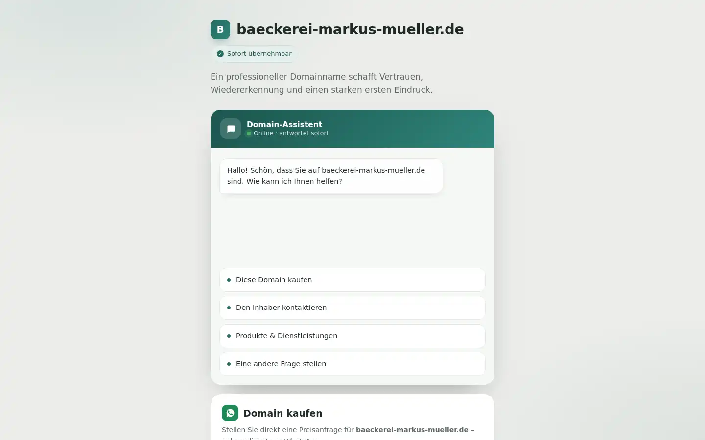 Screenshot of baeckerei-markus-mueller.de