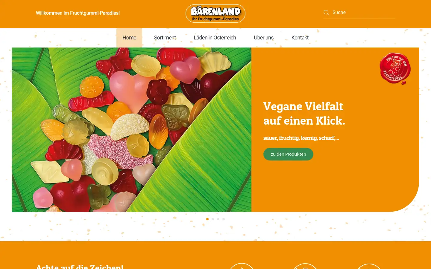 Screenshot of baerenland.at