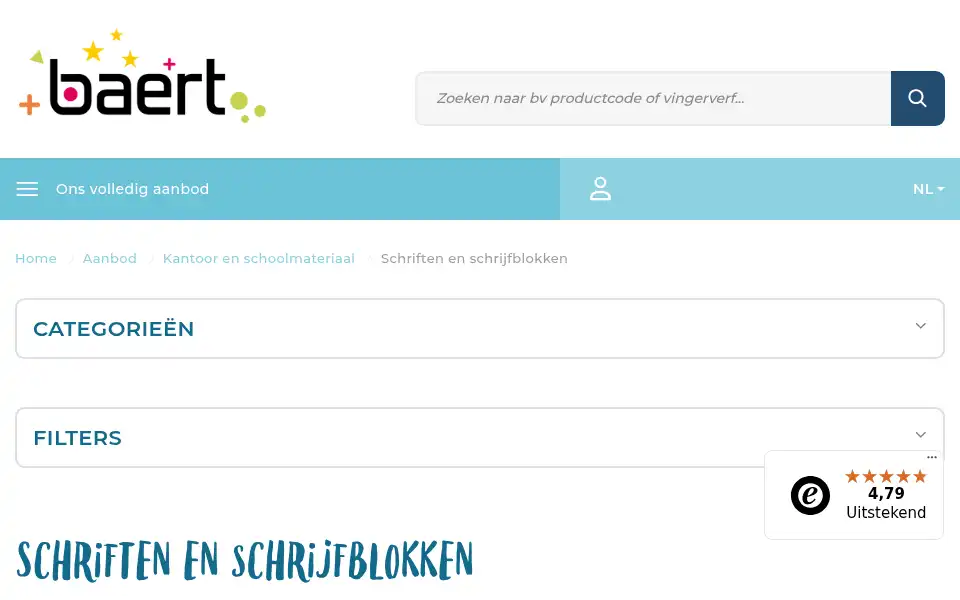 Screenshot of baert.com