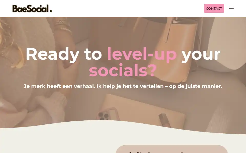 Screenshot of baesocial.nl