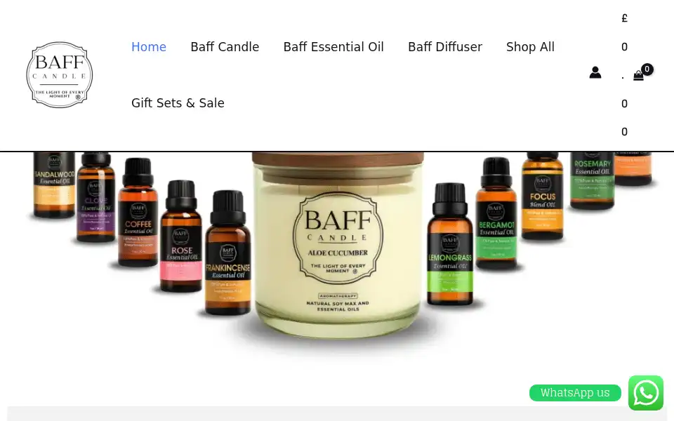 Screenshot of baffcandle.co.uk