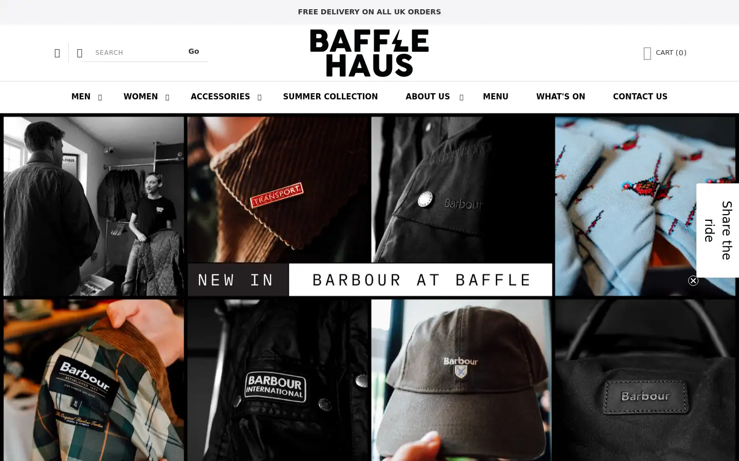 Screenshot of bafflehaus.com