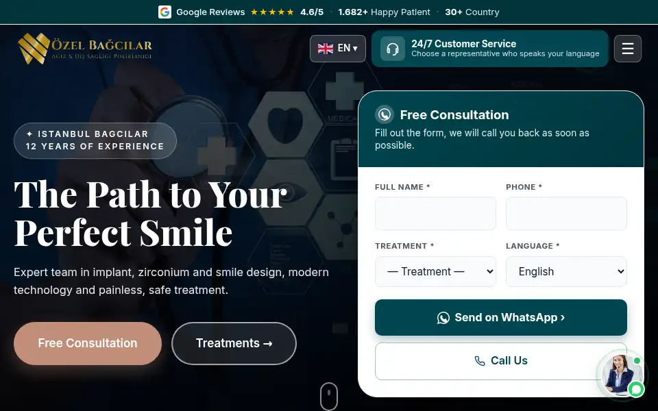 Screenshot of bagcilardis.com