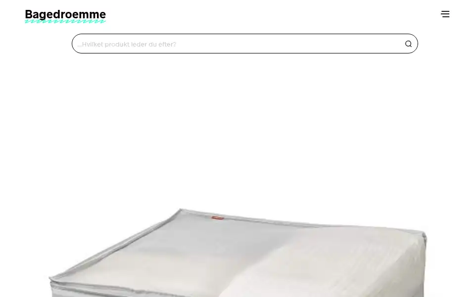 Screenshot of bagedroemme.dk