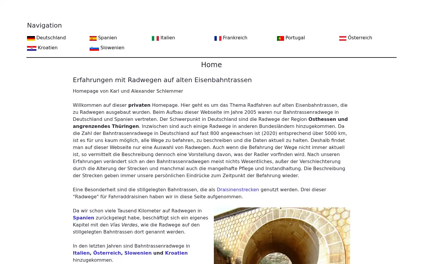 Screenshot of bahntrassenradwege.de