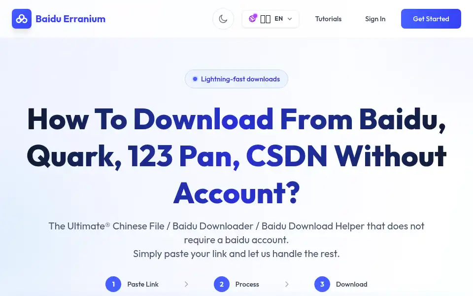 Screenshot of baidu.erranium.com