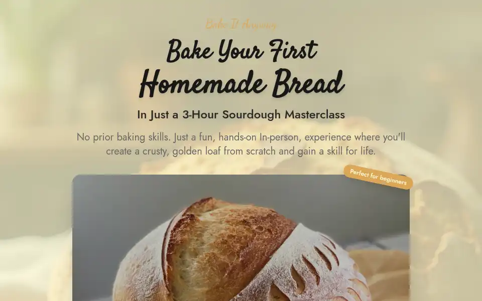 Screenshot of bakeitanyway.nl