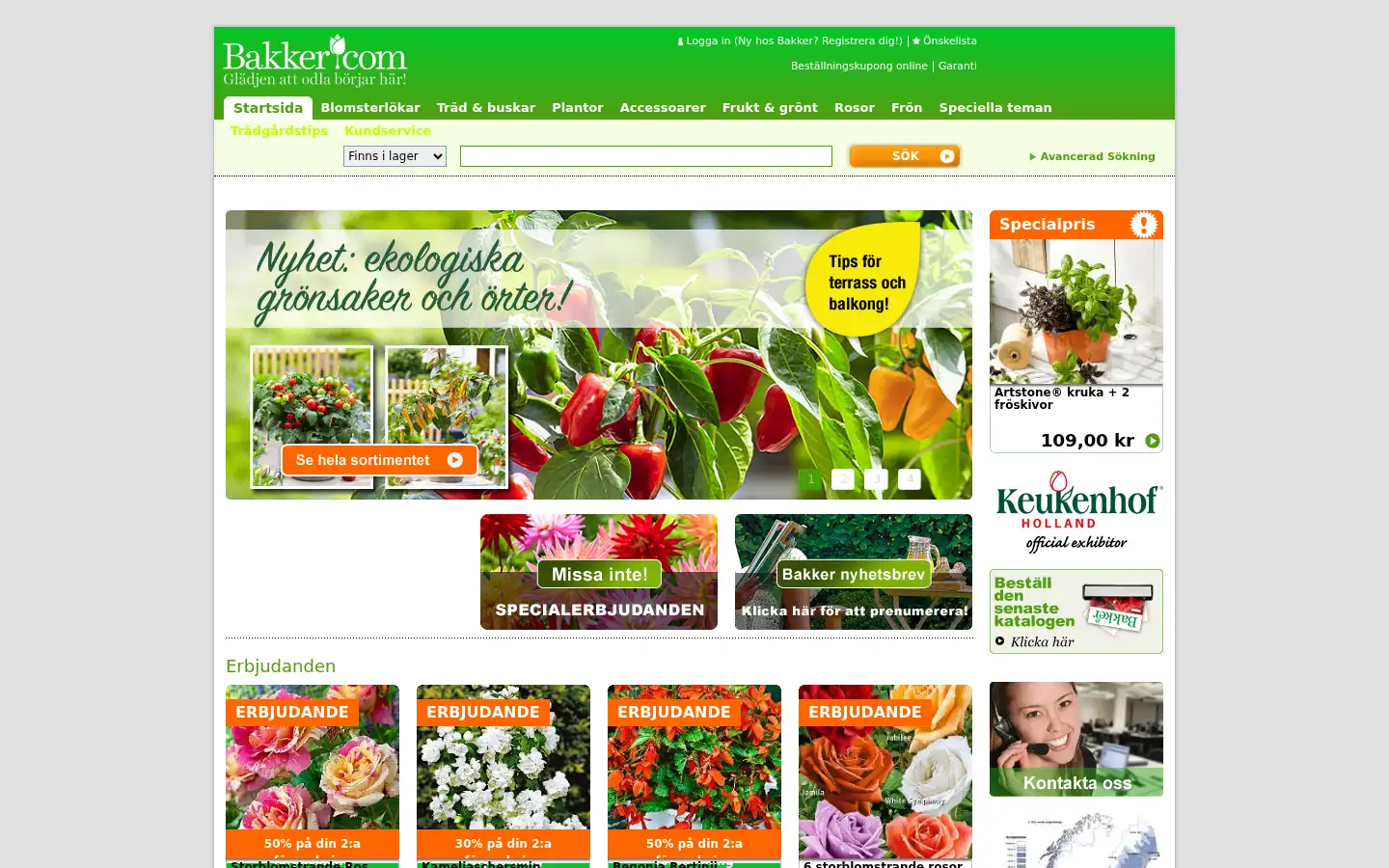 Screenshot of bakker.se