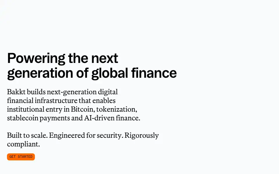 Screenshot of bakkt.com
