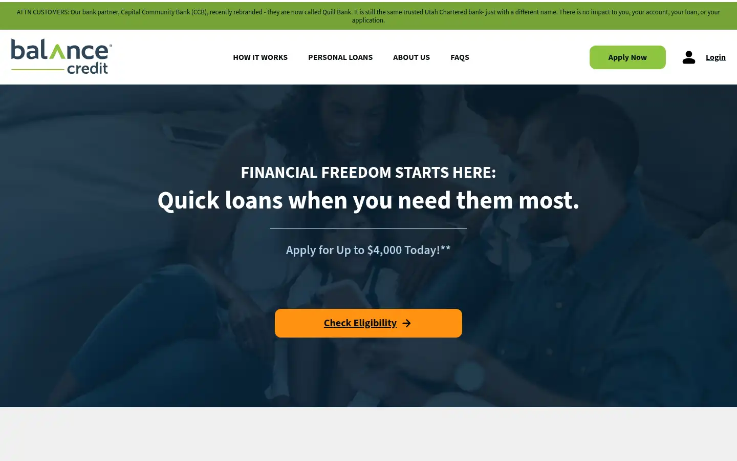 Screenshot of balancecredit.com