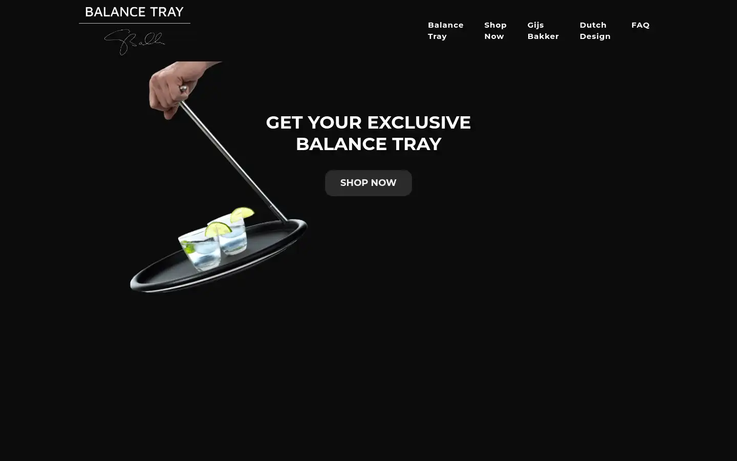 Screenshot of balancetray.com