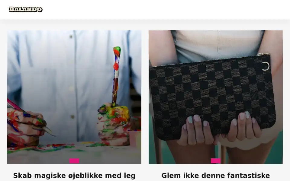 Screenshot of balando.dk