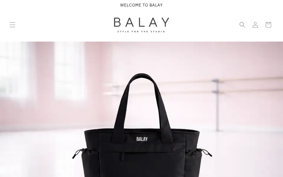 Screenshot of balaywear.com