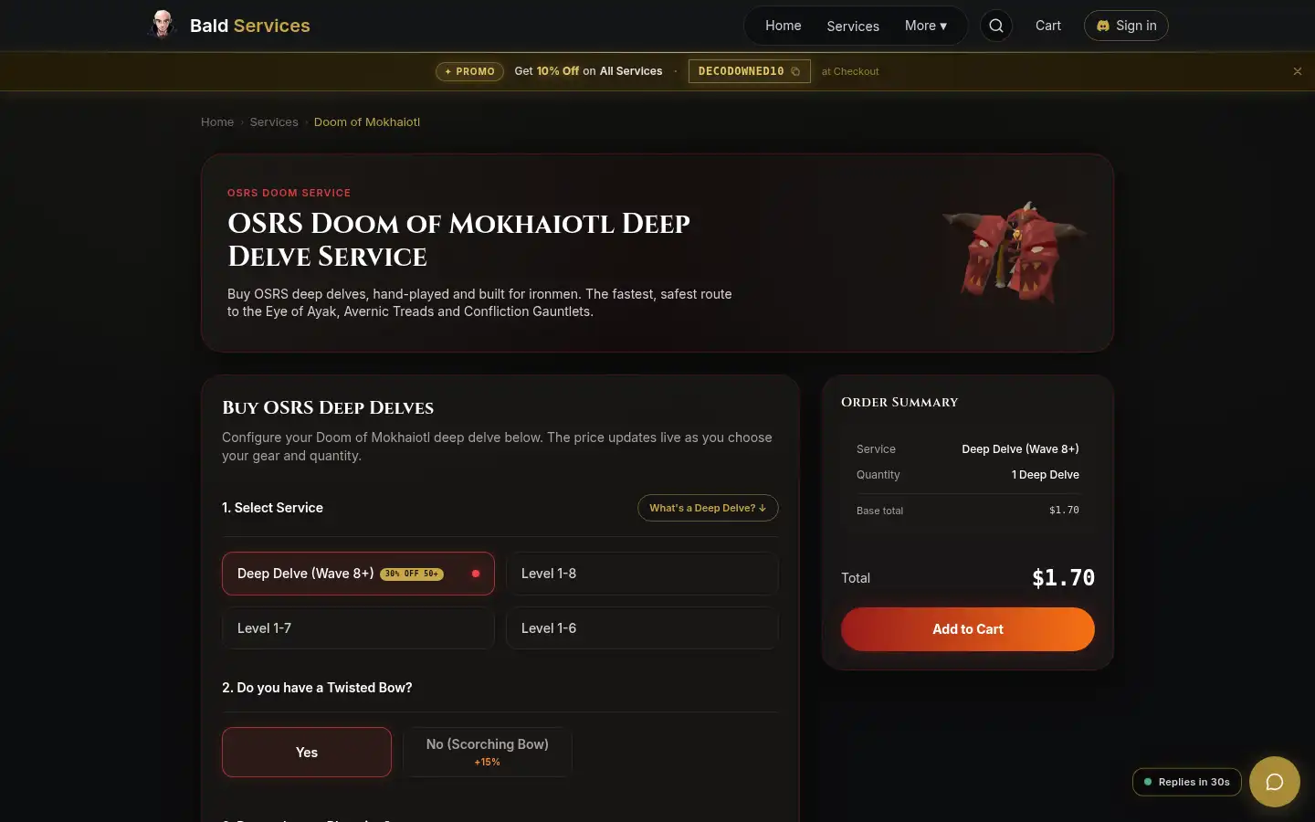Screenshot of bald.gg