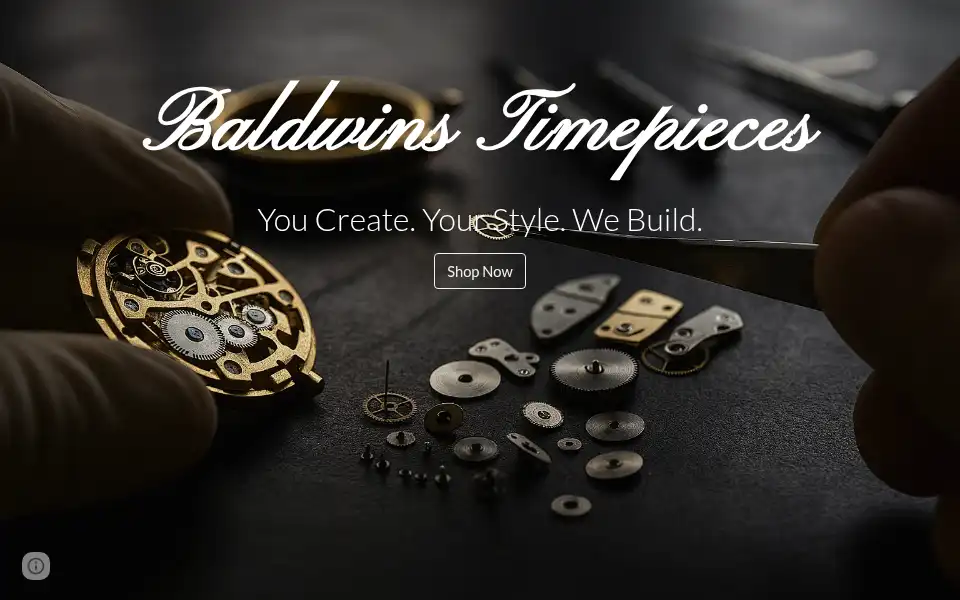Screenshot of baldwinstimepieces.co.uk