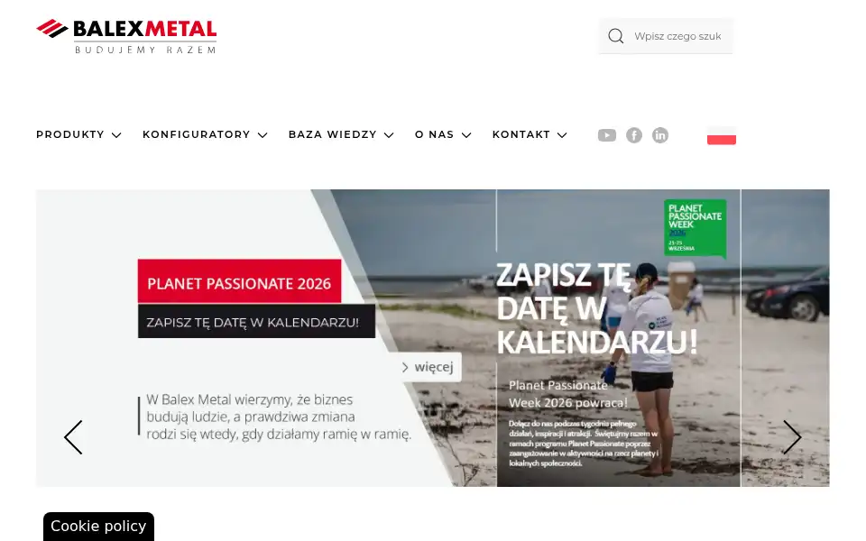 Screenshot of balex.eu